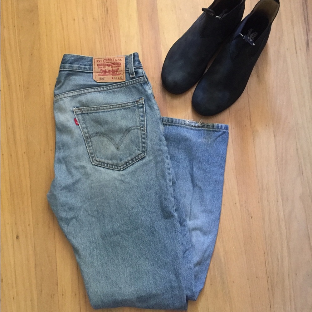 Levi's 505 Straight Leg Men's Jeans Medium Wash